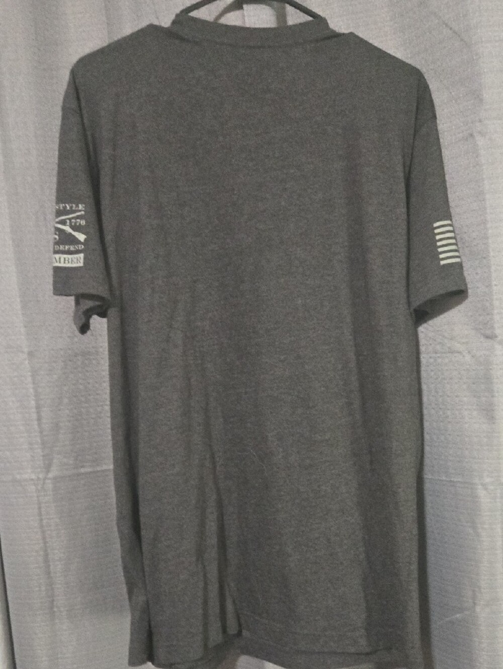 Grunt Style Dark Gray Tee with Retro Pinup Bomber Graphic - Picture 3 of 3